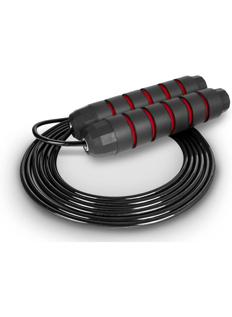 حبل عالي الجودة للتدريب الخالي من التشابك "مقابض ذكية من الفوم مع محمل كروي - مثالي للتدريب السريع والتحمل حبل نط متعدد الالوان - Image 2